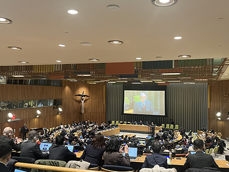 Delegates to the third meeting of states-parties to the Treaty on the Prohibition of Nuclear Weapons met March 3-7 in New York to renew their commitment to implement the pact amid escalating nuclear tensions. (Photo by Lipi Shetty)