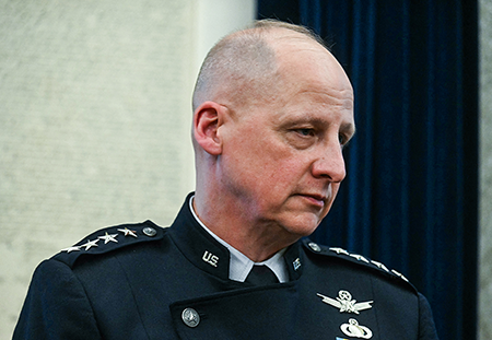 U.S. General Michael Guetlein, Space Force vice chief of space operations, will be overseeing development of the Golden Dome missile defense system. (Photo by Jim Watson/AFP via Getty Images)
