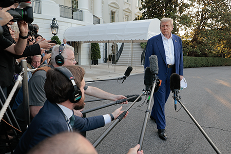 U.S. President Donald Trump insists the United States “obliterated” Iran’s nuclear program when U.S. forces bombed Iranian nuclear sites in June but Wendy Sherman,  former chief U.S. negotiator with Iran, and other experts have different interpretations. (Photo by Chip Somodevilla/Getty Images)