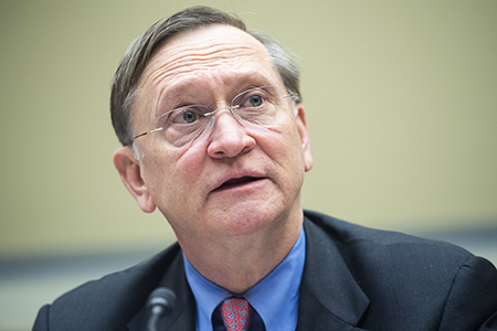 U.S. Assistant Secretary of Defense Robert Kadlec, seen in file photo, described plans for a nuclear strategy review to a House Armed Services subcommittee March 17. (Photo By Tom Williams/CQ-Roll Call, Inc via Getty Images)