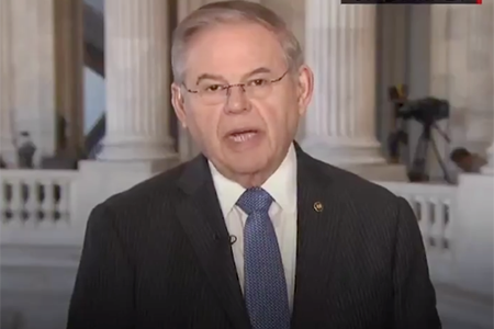 Sen. Bob Menendez (D-N.J.) speaks to CNN about the Hanoi summit on Feb. 28. 