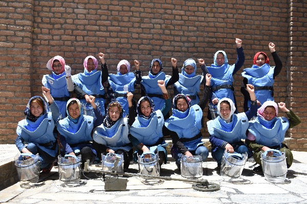Afghanistan's all-woman demining team cleared Bamyan province. The team was nominated for the 2019 Arms Control Person(s) of the Year award.