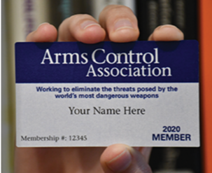 Become a Card-Carrying Members of the Arms Control Assocation: www.armscontrol.org/join