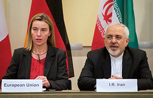 EU High Representative Mogherini and Iranian Foreign Minister Zarif, March 2015 (Photo: U.S. Government)