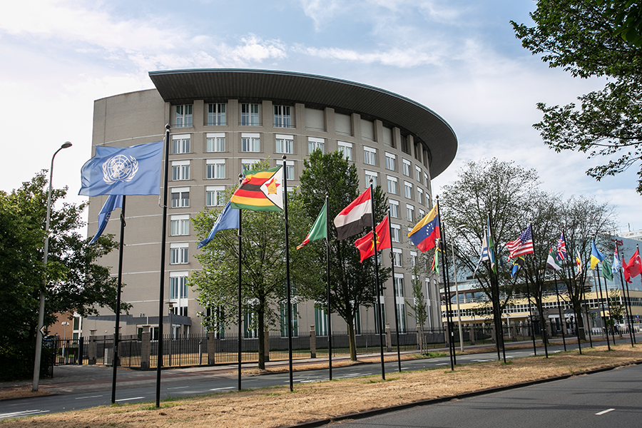 The Organisation for the Prohibition of Chemical Weapons headquarters in the Hague, Netherlands. (Photo: Ant Palmer/Getty Images)