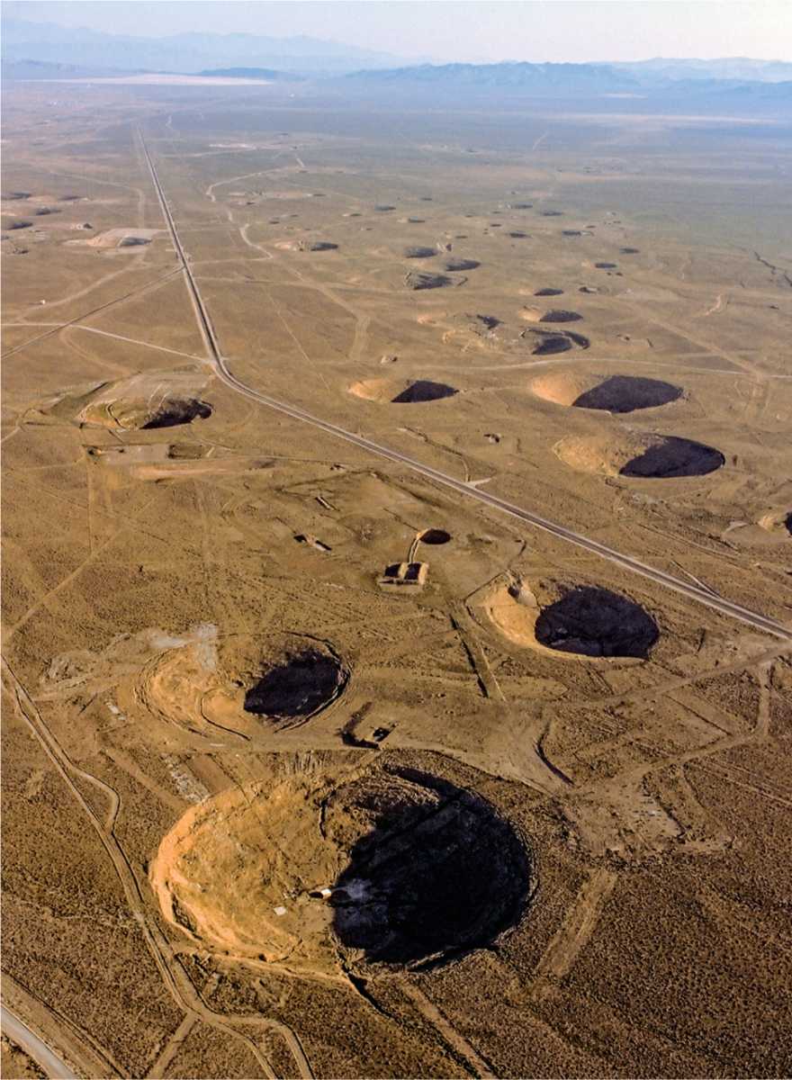 The underground nuclear testing site at Frenchman Flats, Nevada, USA. (Photo: Karen Kasmauski/Science Faction/Corbis)