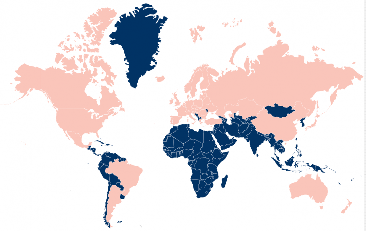 Members of the Nuclear Suppliers Group. Malta is also a member of the NSG, but does not appear on the map.